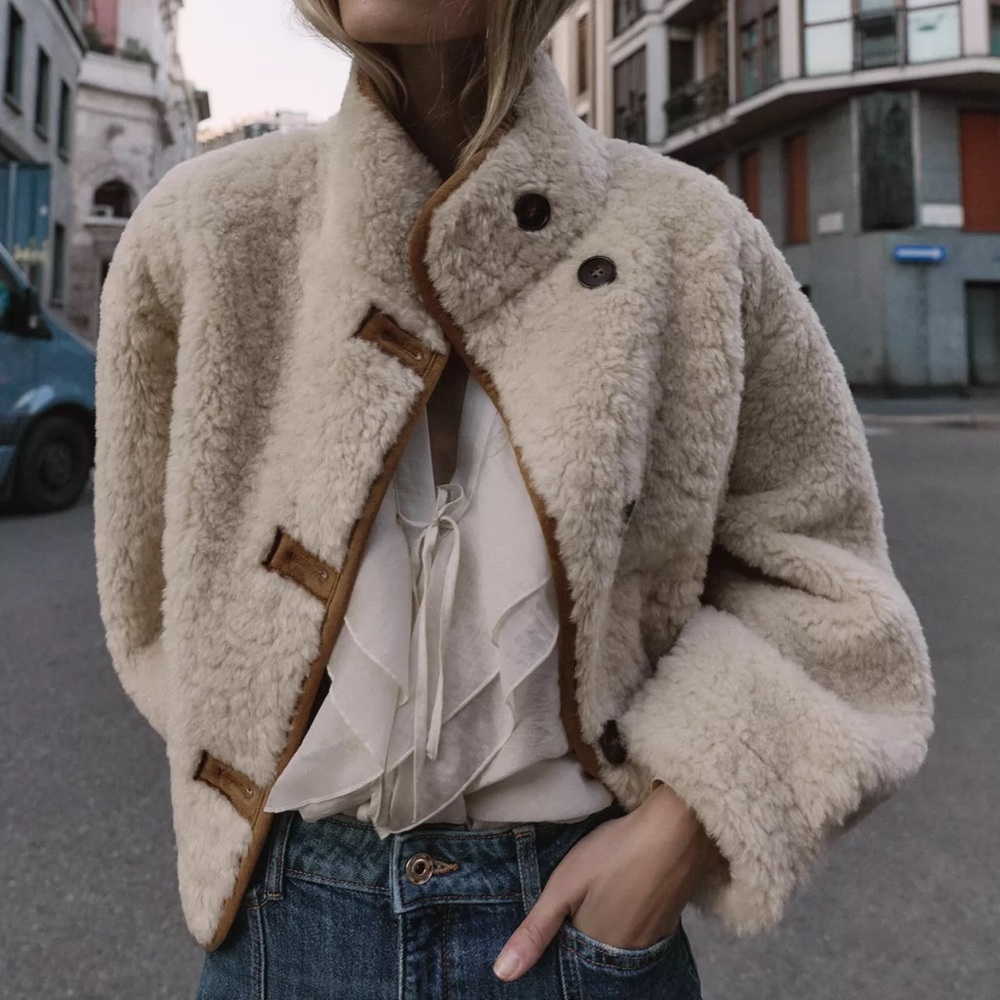 ZARA REVERSIBLE DOUBLE-FACED JACKET